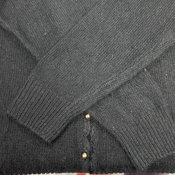 VTG‎ Silk Angora Wool Cardigan Sweater Womens 20W Beaded Bling Retro Glam Artsy - Picture 7 of 7